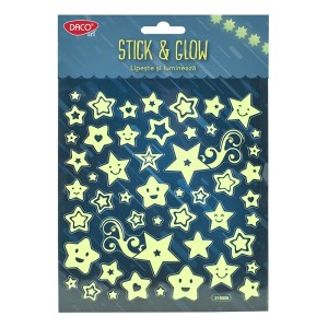 Art & Craft si Artizanat - Abtibild - ab102 stele lipeste si lumineaza daco 3 buc