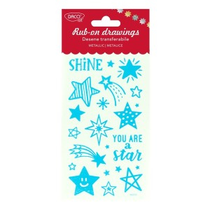 Art & Craft si Artizanat - Abtibild - ab109 shine desene transferabile metalice daco 3 buc