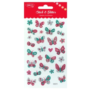 Art & Craft si Artizanat - Abtibild - ab124 fluturi lipeste si sclipeste daco 3 buc