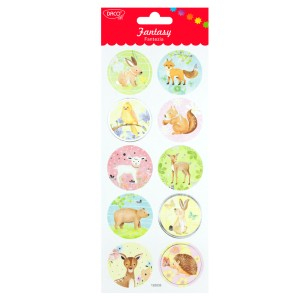 Art & Craft si Artizanat - Abtibild - ab133 animale fantezia daco 3 buc