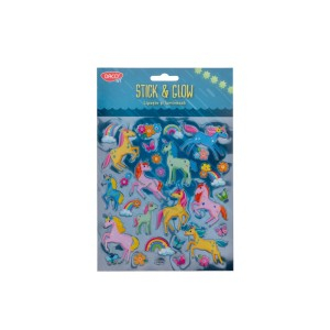 Art & Craft si Artizanat - Abtibild - ab135 unicorn lipeste si lumineaza color daco 3 buc