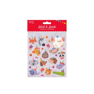 Art & Craft si Artizanat - Abtibild - ab141 animale cu corn lipeste si zambeste daco 3 buc