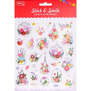 Art & Craft si Artizanat - Abtibild - ab156 aranjamente florale lipeste si zambeste daco 3 buc