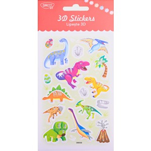 Art & Craft si Artizanat - Abtibild - ab163 dino lipeste 3d daco 3 buc