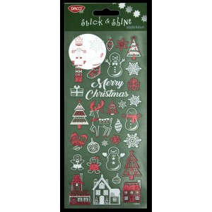 Art & Craft si Artizanat - Abtibild - ab604 iarna lipeste si straluceste daco 3 buc