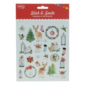 Art & Craft si Artizanat - Abtibild - ab609 cerbi lipeste si zambeste daco 3 buc