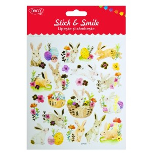Art & Craft si Artizanat - Abtibild - ab902 iepuri paste lipeste si zambeste daco 3 buc