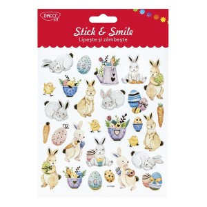 Art & Craft si Artizanat - Abtibild - ab905 iepuri lipeste si zambeste daco 3 buc