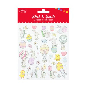 Art & Craft si Artizanat - Abtibild - ab909 iepuri pastel lipeste si zambeste daco 3 buc