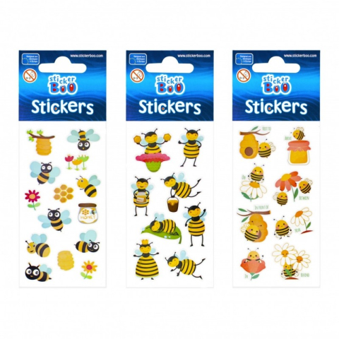 Art & Craft si Artizanat - Abtibilduri - albinute, set 8 buc, Sticker Boo, 483492