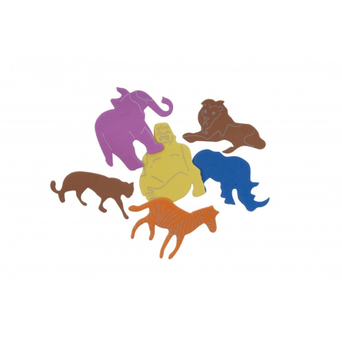 Stickere, Abțibilduri, Autocolante - Abtibilduri - animale, 8g, buretat, Colorarte, 3361