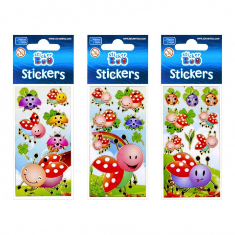 Art & Craft si Artizanat - Abtibilduri - buburuze, set 7-8 buc, Sticker Boo, 101531