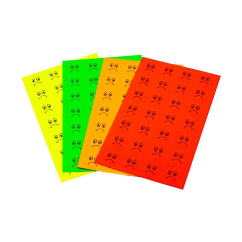 Stickere, Abțibilduri, Autocolante - Abtibilduri - calificativ Rau, 28 buc/coala, 10 coli, 280 buc, 20mm, 28/A6, set 10 coli, Colorarte