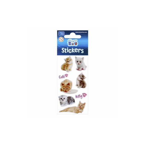 Abtibilduri - catei, pisici, set 7-8 buc, Sticker Boo, 476945 [1]