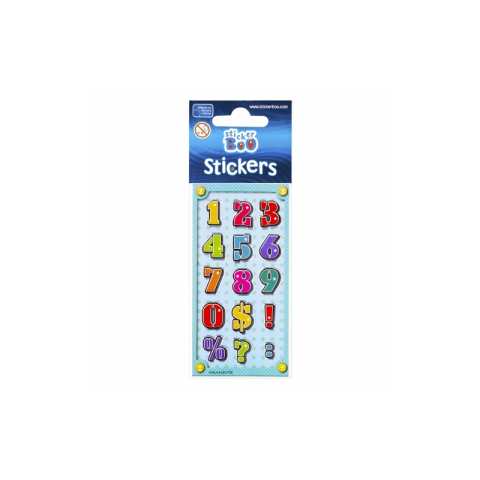 Abtibilduri - cifre, set 15-18 buc, Sticker Boo, 382530 [3]