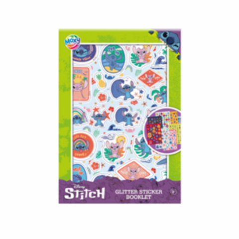 Cărți Educative, Activități - Abtibilduri cu sclipici - Stitch