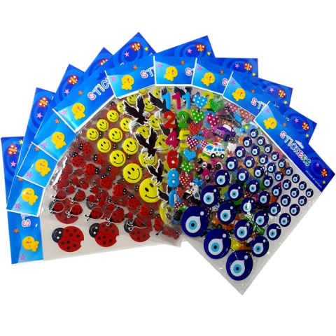 Art & Craft si Artizanat - Abtibilduri - diverse modele, 3d, pe coala A4, Colorarte