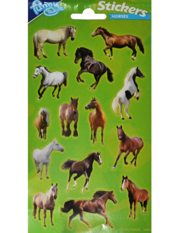 Art & Craft si Artizanat - Abtibilduri Horses Sticker, Totum