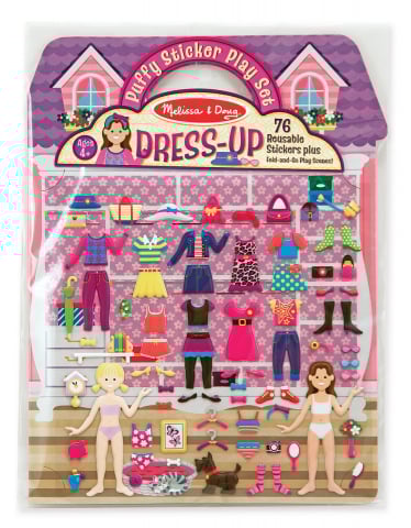 Art & Craft si Artizanat - Abtibilduri pufoase Imbracaminte Melissa and Doug