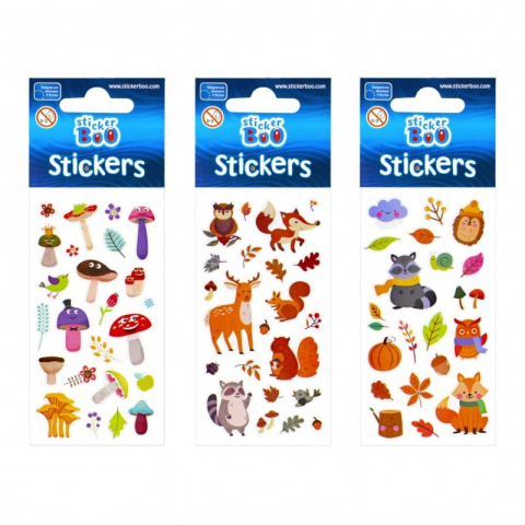 Art & Craft si Artizanat - Abtibilduri - toamna, set 20-24 buc, Sticker Boo, 483493