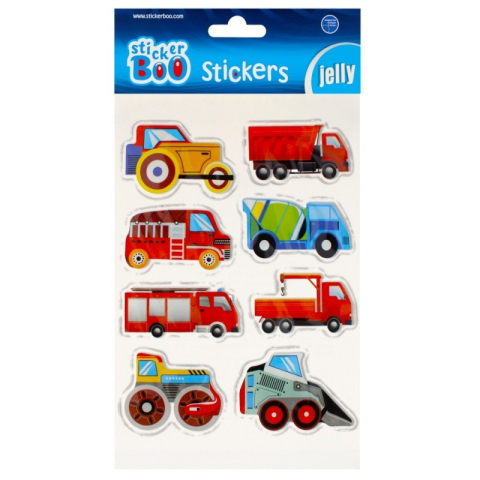 Art & Craft si Artizanat - Abtibilduri - utilaje, set 8 buc, Sticker Boo, 493723