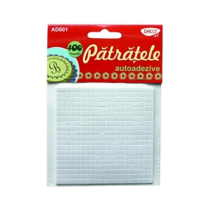 Art & Craft si Artizanat - Accesorii craft - ad001  patratele autoadezive 10 buc