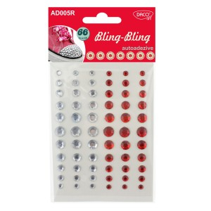 Art & Craft si Artizanat - Accesorii craft - ad005r rosu aa bling bling  6 buc