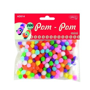 Art & Craft si Artizanat - Accesorii craft - ad014  pom pom mini 3 buc