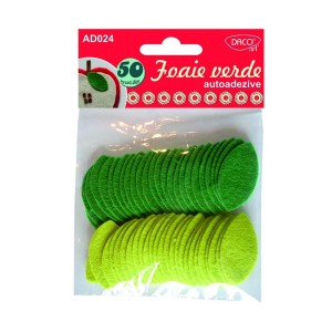 Art & Craft si Artizanat - Accesorii craft - ad024  foaie verde aa pasla 6 buc