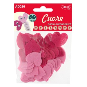 Art & Craft si Artizanat - Accesorii craft - ad026  cuore aa pasla 6 buc
