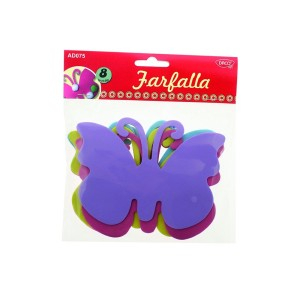 Art & Craft si Artizanat - Accesorii craft - ad075 farfalla spuma daco  6 buc