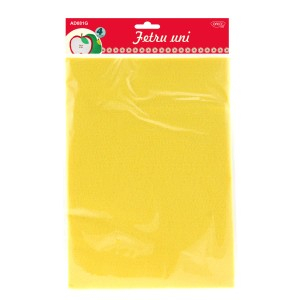 Art & Craft si Artizanat - Accesorii craft - ad081g fetru uni set4 galben 3 buc