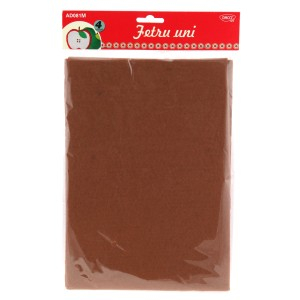 Art & Craft si Artizanat - Accesorii craft - ad081m fetru uni set 4 maro 3 buc