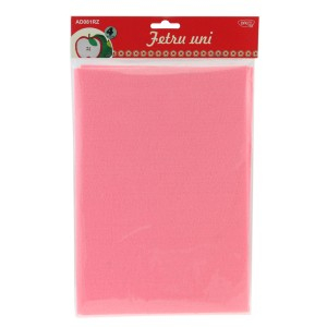 Art & Craft si Artizanat - Accesorii craft - ad081rz fetru uni set 4 roz 3 buc