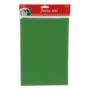 Art & Craft si Artizanat - Accesorii craft - ad081v fetru uni set 4 verde 3 buc