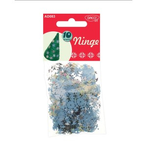 Art & Craft si Artizanat - Accesorii craft - ad083 paiete plastic ninge daco 3 buc