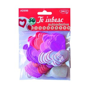 Art & Craft si Artizanat - Accesorii craft - ad096 te iubesc spuma aa daco 3 buc
