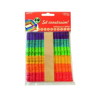 Art & Craft si Artizanat - Accesorii craft - ad111 betisoare lemn sa construim  3 buc