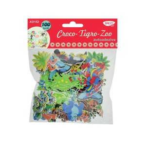 Art & Craft si Artizanat - Accesorii craft - ad152 croco-tigro-zoo spuma aa daco 6 buc