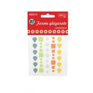 Art & Craft si Artizanat - Accesorii craft - ad213 forme glazurate daco 6 buc