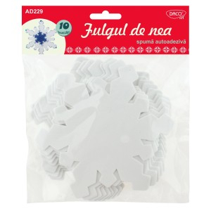 Art & Craft si Artizanat - Accesorii craft - ad229 fulg de nea spuma aa daco 6 buc
