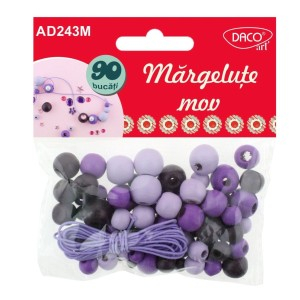 Art & Craft si Artizanat - Accesorii craft - ad243 margelute mov daco