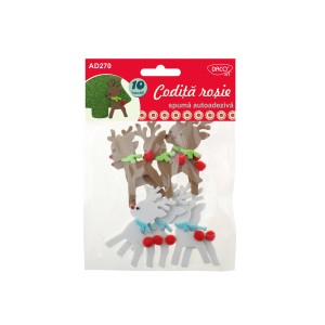 Art & Craft si Artizanat - Accesorii craft - ad270 codita rosie spuma aa daco 3 buc