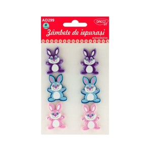 Art & Craft si Artizanat - Accesorii craft - ad299 zambete de iepurasi daco 3 buc