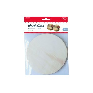 Art & Craft si Artizanat - Accesorii craft - ad334 disc de lemn 16.5cm daco 3 buc