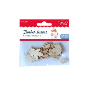Art & Craft si Artizanat - Accesorii craft - ad337 frunze lemnoase daco 3 buc
