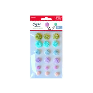 Art & Craft si Artizanat - Accesorii craft - ad346 crizantema daco 3 buc