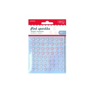 Art & Craft si Artizanat - Accesorii craft - ad348 sclipiri rozosine daco 3 buc
