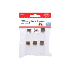 Art & Craft si Artizanat - Accesorii craft - ad393 mini sticlute daco 3 buc