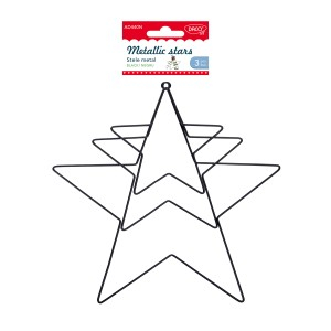Art & Craft si Artizanat - Accesorii craft - ad440n stele metalice daco 3 buc